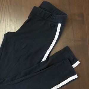 ❗️Last Chance❗️PINK black leggings, silver sequins